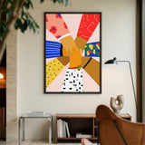 Unity Hands Modern Wall Art Poster – Colorful Diversity Illustration
