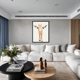 Watercolor Giraffe Kids Wall Art Print – Soft Safari Nursery Animal Print