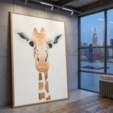 Watercolor Giraffe Kids Wall Art Print – Soft Safari Nursery Animal Print