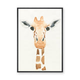 Watercolor Giraffe Kids Wall Art Print – Soft Safari Nursery Animal Print