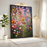 Wildflower Garden Botanical Wall Art Print – Colorful Floral Painting
