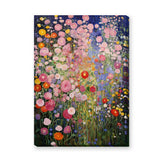 Wildflower Garden Botanical Wall Art Print – Colorful Floral Painting