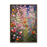 Wildflower Garden Botanical Wall Art Print – Colorful Floral Painting