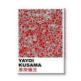 Yayoi Kusama Abstract Pop-Art Wall Art Print – Red Dot Typography Print