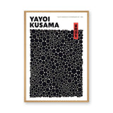 Yayoi Kusama Dots Typography Wall Decor – Black Polka Dot Exhibition Print