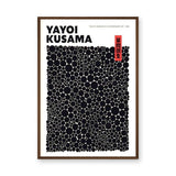 Yayoi Kusama Dots Typography Wall Decor – Black Polka Dot Exhibition Print