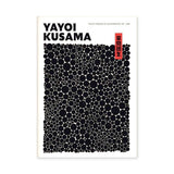 Yayoi Kusama Dots Typography Wall Decor – Black Polka Dot Exhibition Print