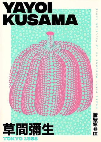 Yayoi Kusama Pumpkin Pop Art Wall Art Print – Aqua Tokyo 1998 Print