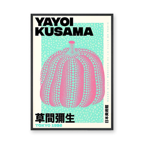Yayoi Kusama Pumpkin Pop Art Wall Art Print – Aqua Tokyo 1998 Print