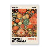Yayoi Kusama Tokyo Maximalist Wall Art Print – Polka-Dot Floral Print
